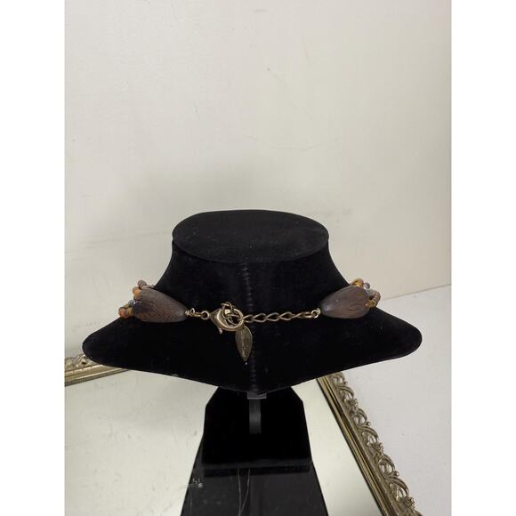 COLDWATER CREEK Multi Strand Grey & Copper Freshwater Pearl Necklace - Picture 3 of 9